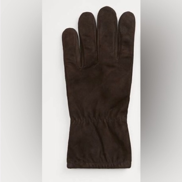 Zara Suede Gloves In Brown Unusex - Picture 5 of 12